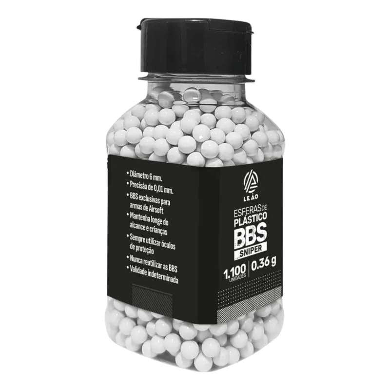 BBs Para Airsoft Leão 0.36g 1.100 Unidades - Imagem 3