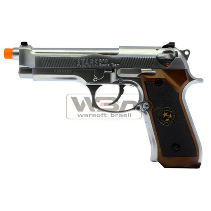 Pistola De Airsoft We M92 Biohazard Gen2 - Chrome - Imagem 4