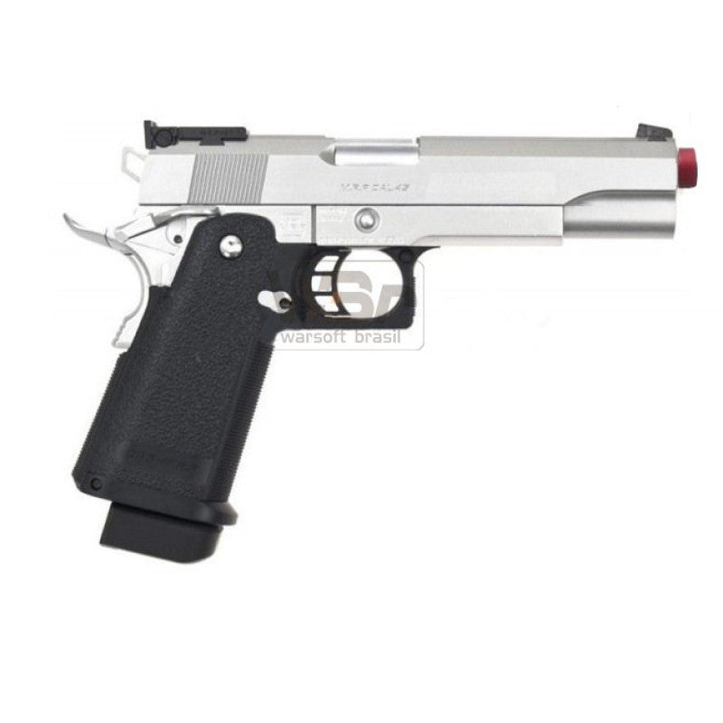 Pistola De Airsoft Tokyo Marui Gbb Hi-Capa 5.1 Stainless Silver