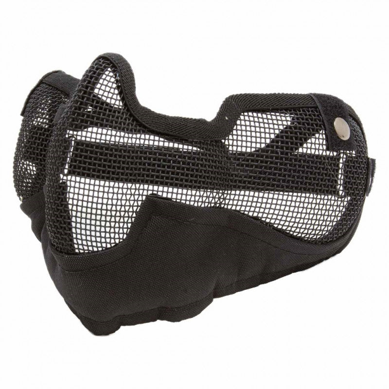 Máscara Tela De Metal Meia Face Com Alça Regulável Ntk