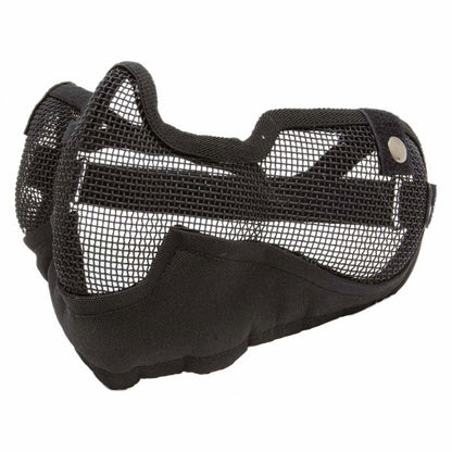 Máscara Tela De Metal Meia Face Com Alça Regulável Ntk