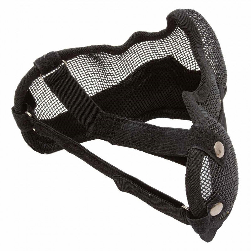 Máscara Tela De Metal Meia Face Com Alça Regulável Ntk - Imagem 2