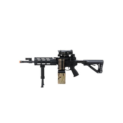 Rifle De Airsoft Aeg G&G Cm16 Lmg Stealth