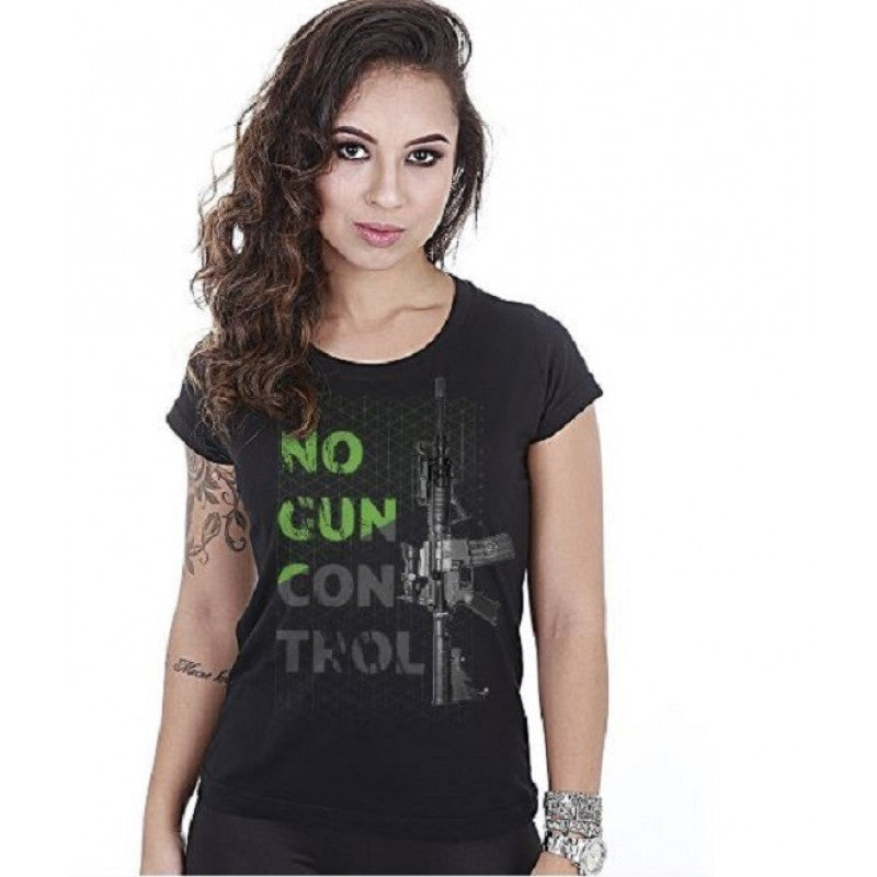 Camiseta Baby Look Feminina Squad Teamsix Magnata No Gun Control - Imagem 4