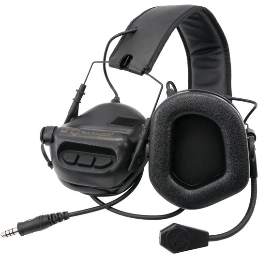 Fone para Radio Earmor Abafador de Ruido Eletrônico Com Comunicação