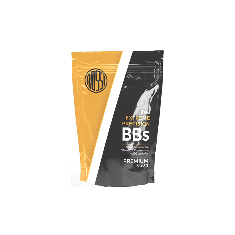 BBs Para Airsoft Rossi 0.20G 4000 Unds 6mm