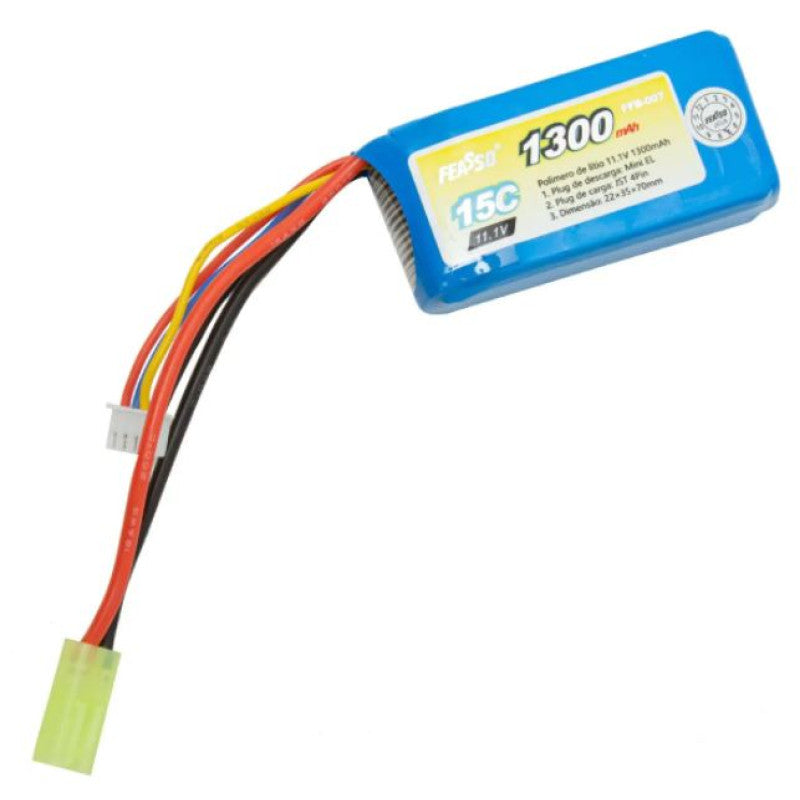 Bateria para Airsoft Lipo 11.1V 1300mAh FFB007