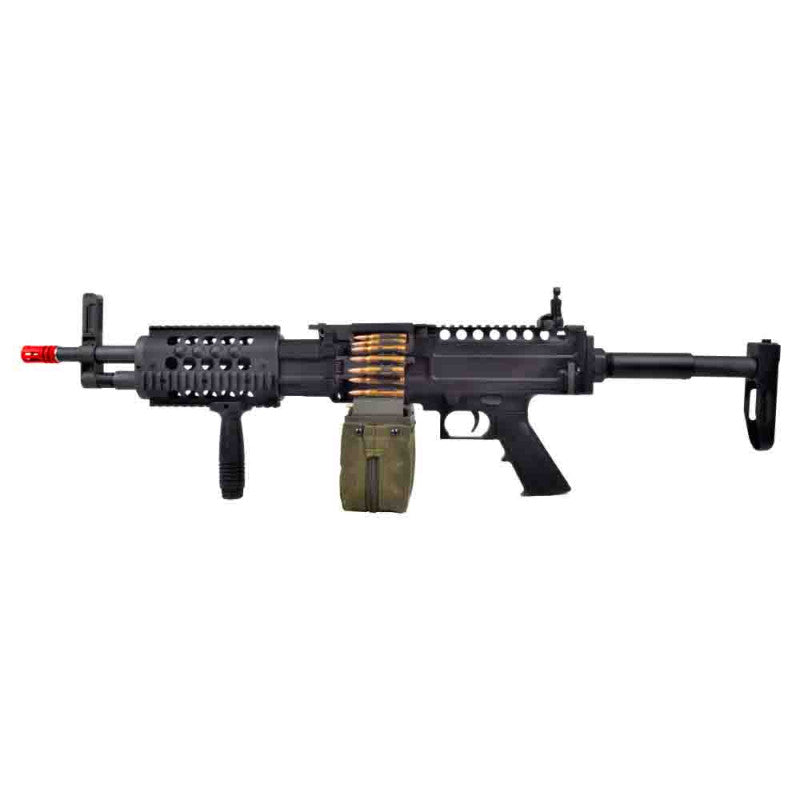 Rifle De Airsoft Aeg Ares Lmg Stoner Mg-008 Knights Armament - Imagem 9