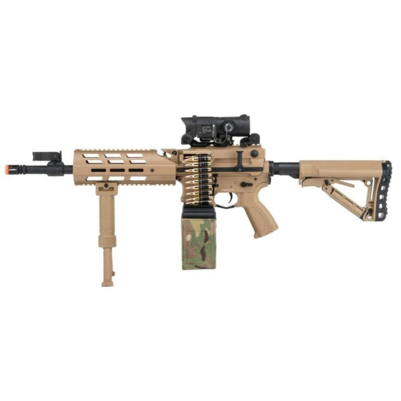 Rifle De Airsoft Aeg G&G Cm16 Lmg Stealth - Imagem 7