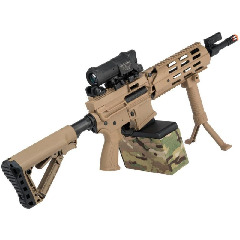 Rifle De Airsoft Aeg G&G Cm16 Lmg Stealth - Imagem 8