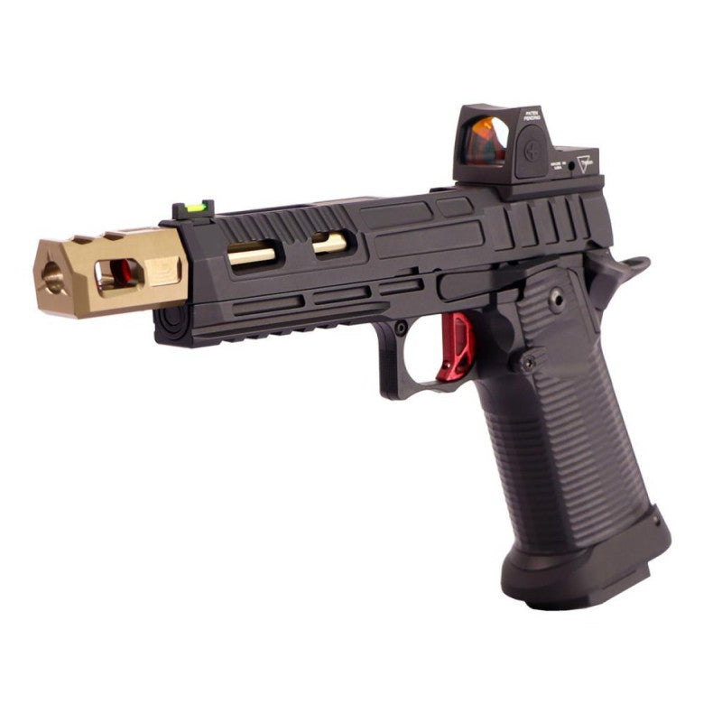Pistola de Airsoft GBB Kjw Kp-19 Hi Capa Full Metal + Mira e 1 Mag Extra
