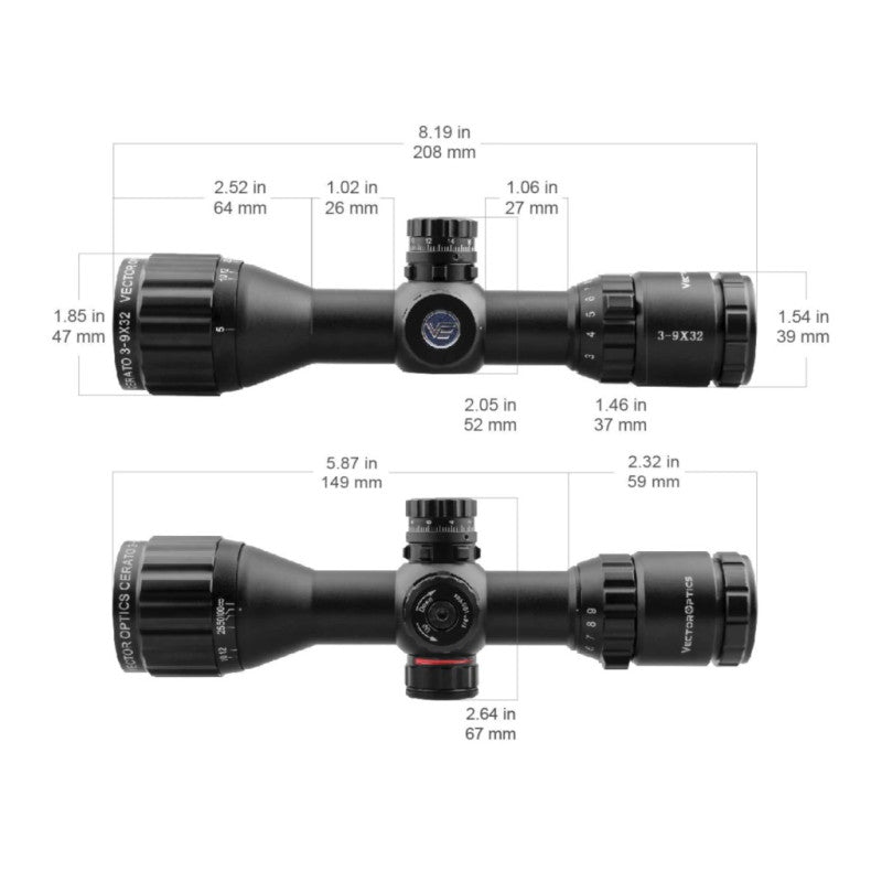 Luneta Victoptics C3 3-9x32 - Imagem 6