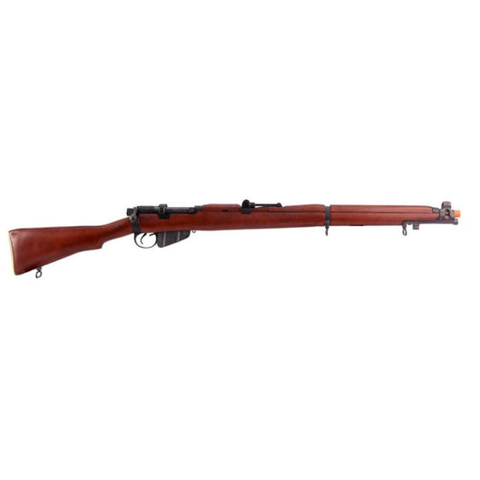 Rifle de Airsoft Sniper Spring S&T Lee Enfield 1 MKIII Madeira Real - Imagem 2