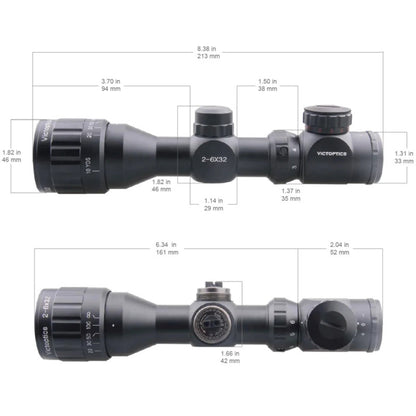 Luneta Victoptics 2-6x32 AOE - Imagem 3