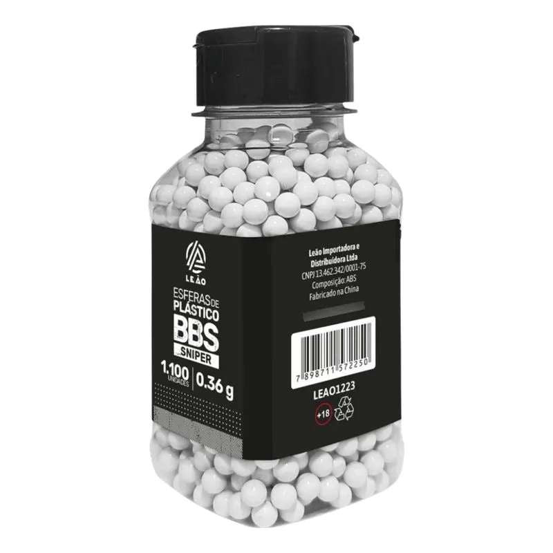 BBs Para Airsoft Leão 0.36g 1.100 Unidades - Imagem 2