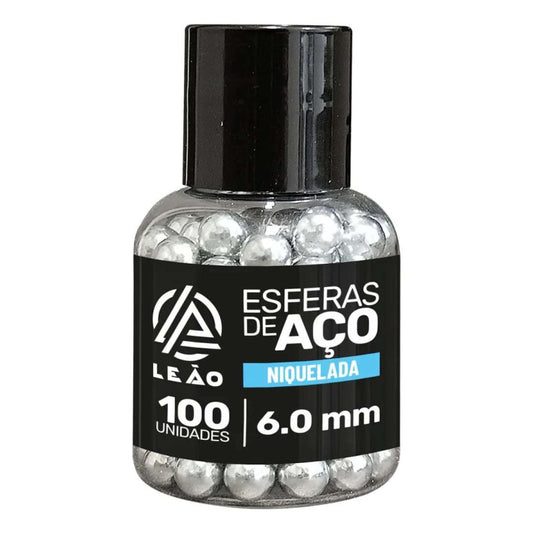 Munição Bbs Esfera de Aço 6Mm 100 Unds